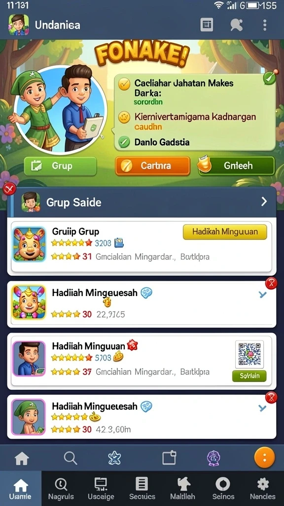 Level menantang yang memungkinkan pemain berpikir strategis.