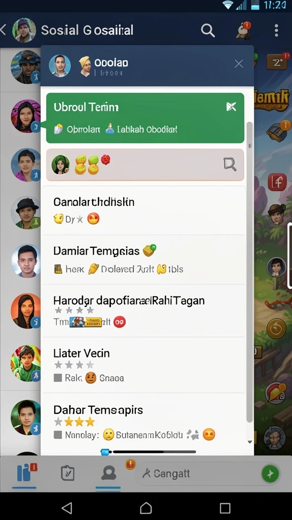 Tampilan grafis yang memukau saat pertarungan.
