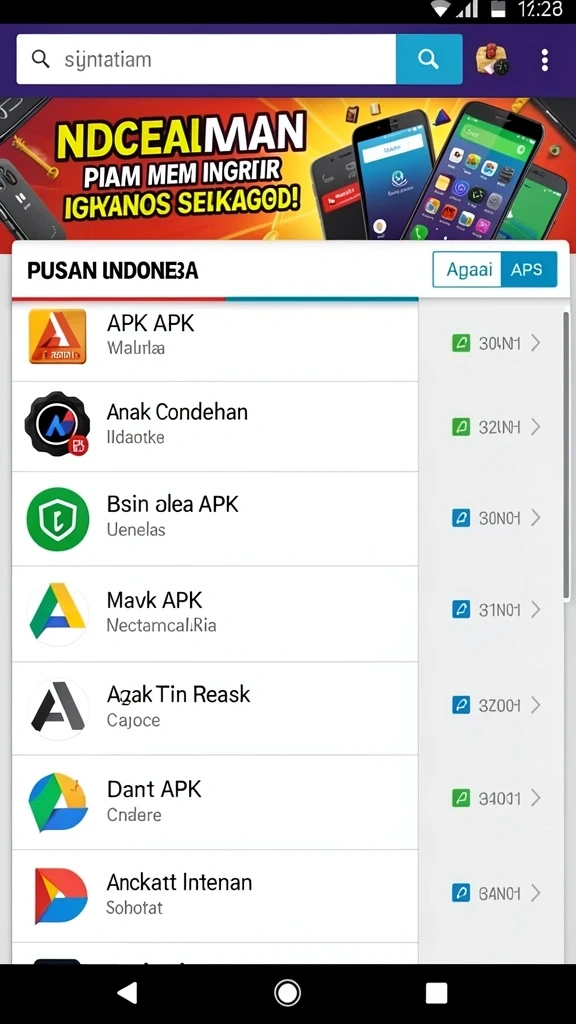 Antarmuka pemilihan mode permainan yang mudah dipahami.