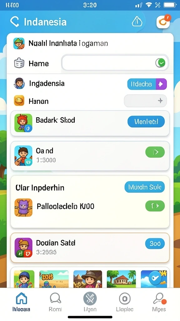 Beragam pilihan permainan yang menarik.