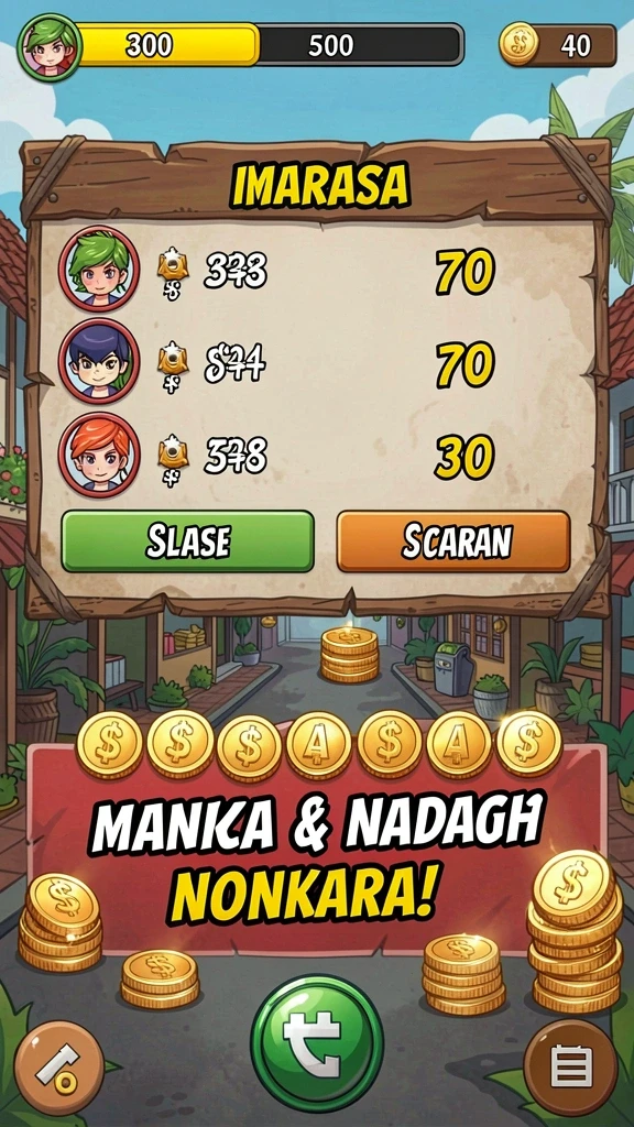 Bonus menarik yang membuat permainan lebih menarik.