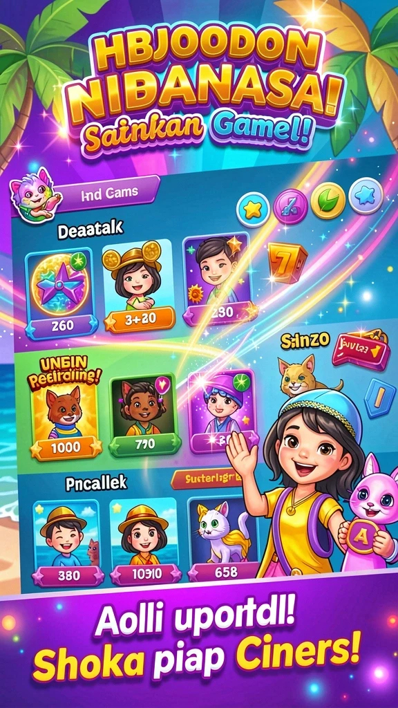 Tampilan menu utama yang menarik dan mudah dipahami.