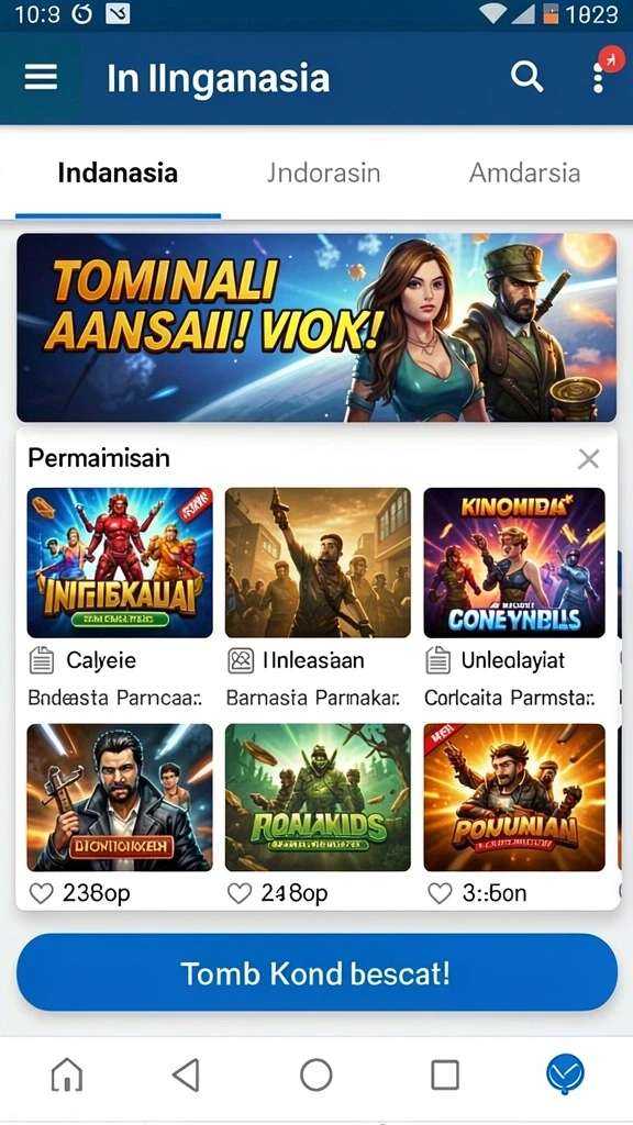 Tampilan antarmuka pengguna yang intuitif.