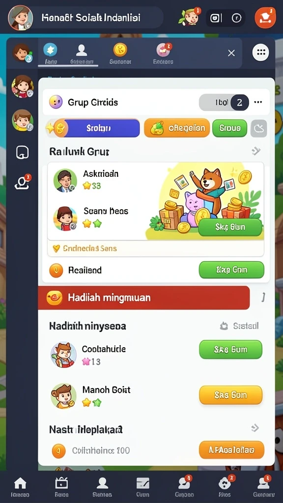 Komunitas aktif dengan pemain dari seluruh dunia.