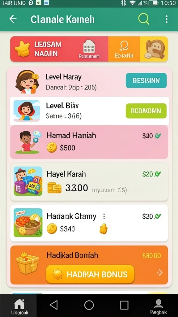 Screenshot menampilkan tampilan antarmuka permainan slot yang menarik.