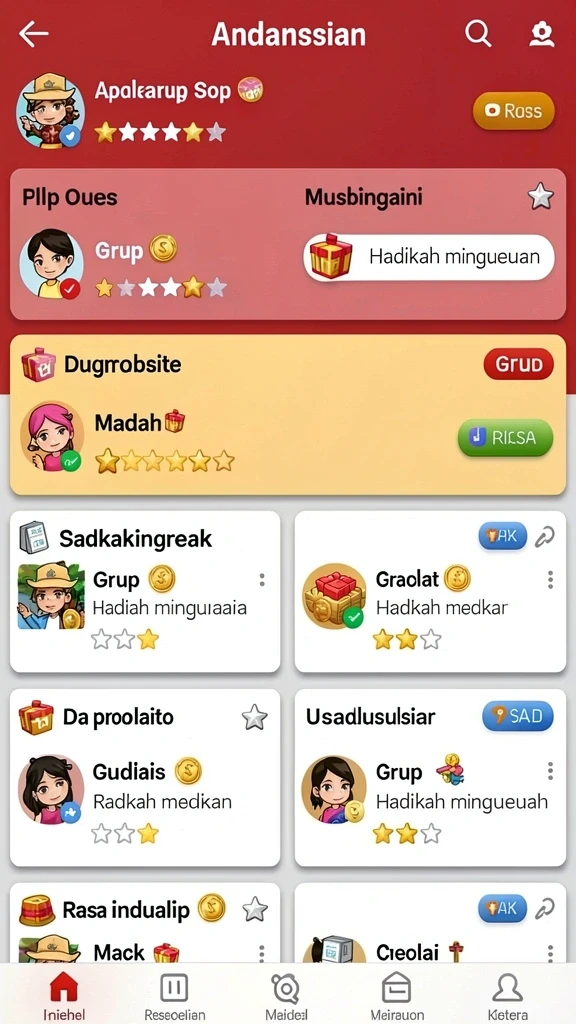 Tampilan antarmuka yang menarik dan modern.