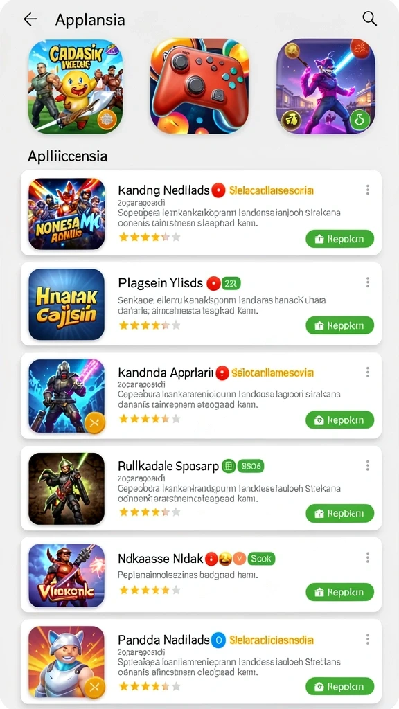 Mode permainan yang seru dan beragam.
