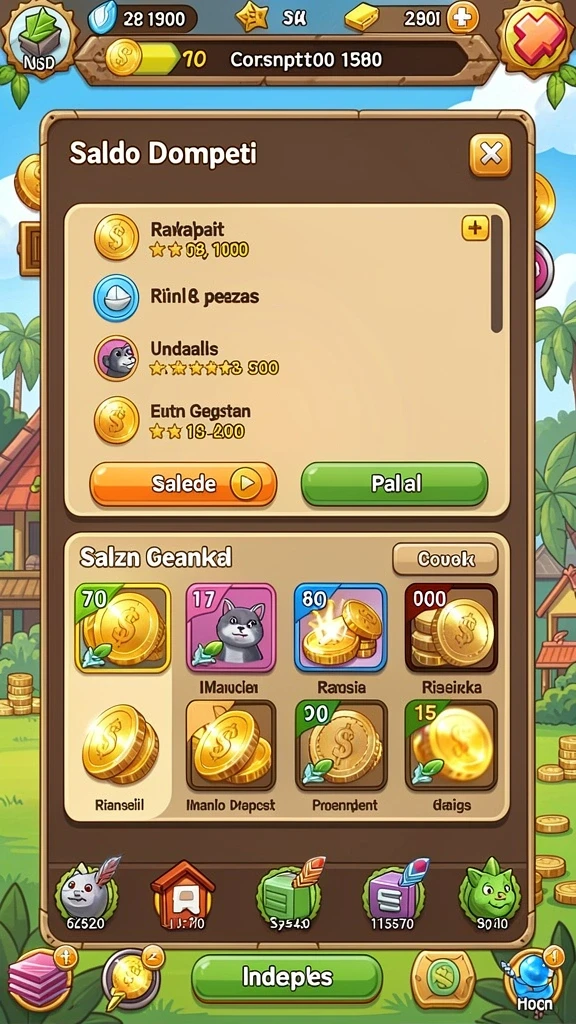Fitur sistem reward yang menguntungkan pemain.