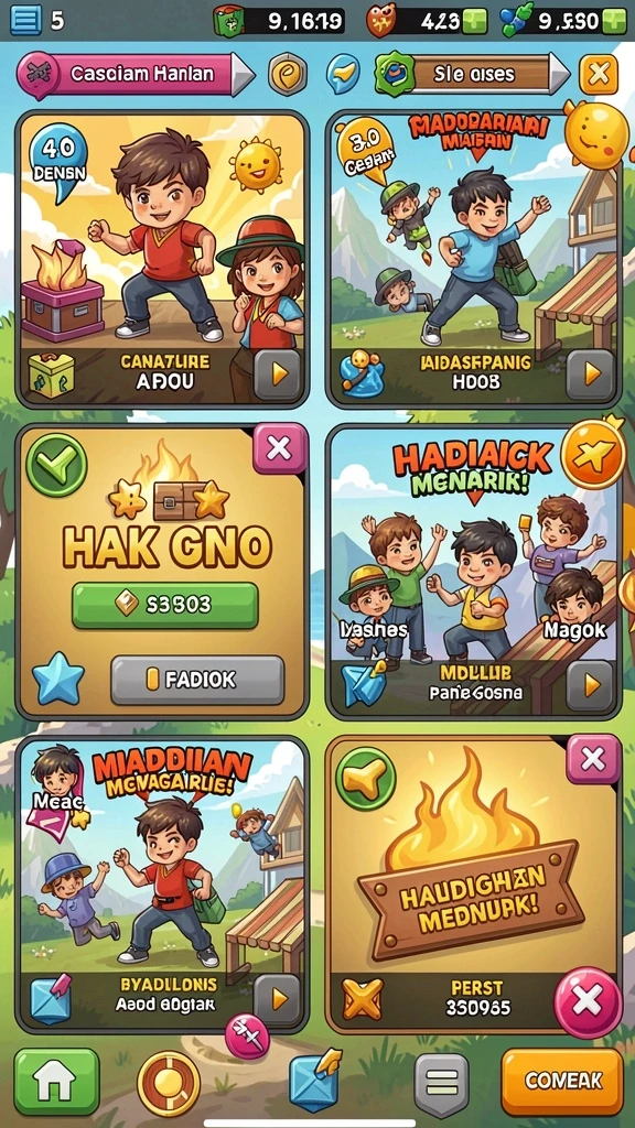 Karakter unik dan beragam untuk dimainkan.