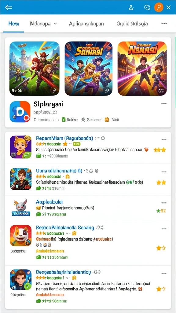 Beragam pilihan permainan judi online.