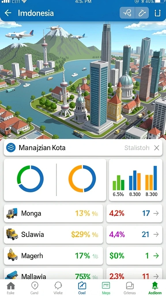 Screenshot aplikasi INDSLOT menampilkan tampilan antarmuka yang menarik.