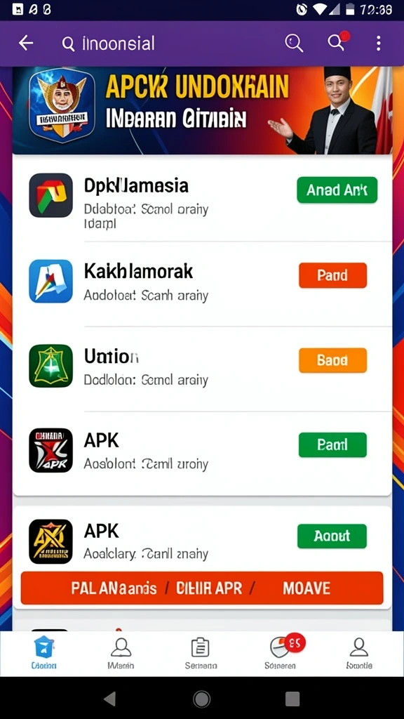 Tampilan antarmuka yang user-friendly.