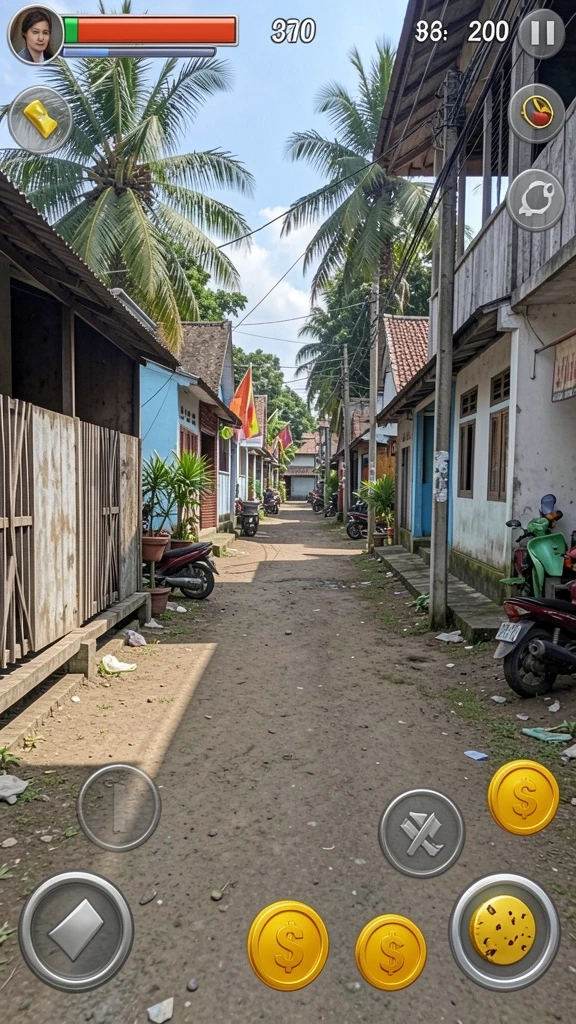 Screenshot permainan yang menarik dan penuh warna.