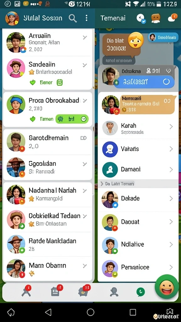Fitur komunitas untuk interaksi antar pemain.