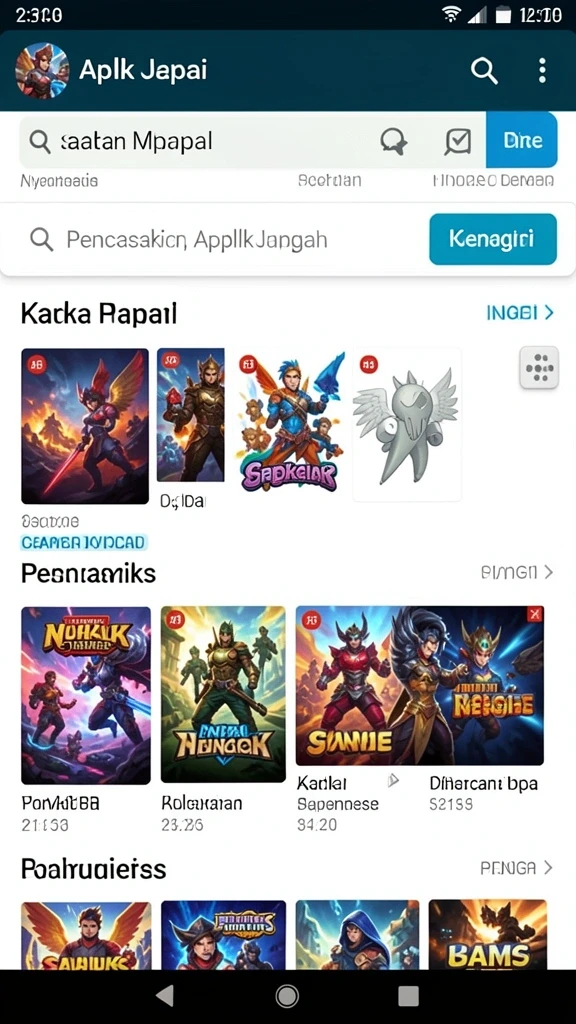 Tampilan antarmuka pengguna yang menarik.