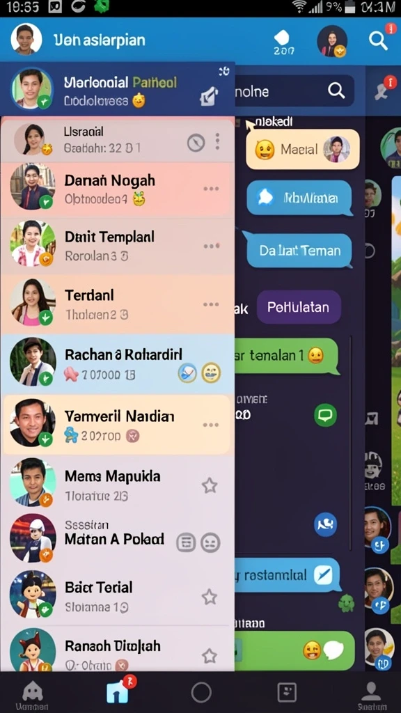 Menampilkan grafis menawan dari karakter utama.