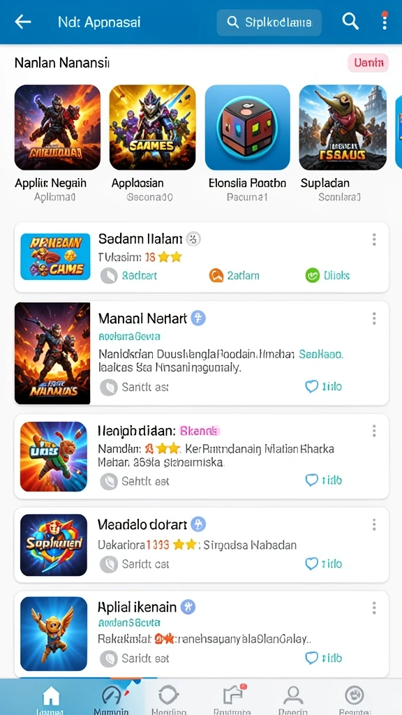 Beragam pilihan permainan yang seru dan menghibur.
