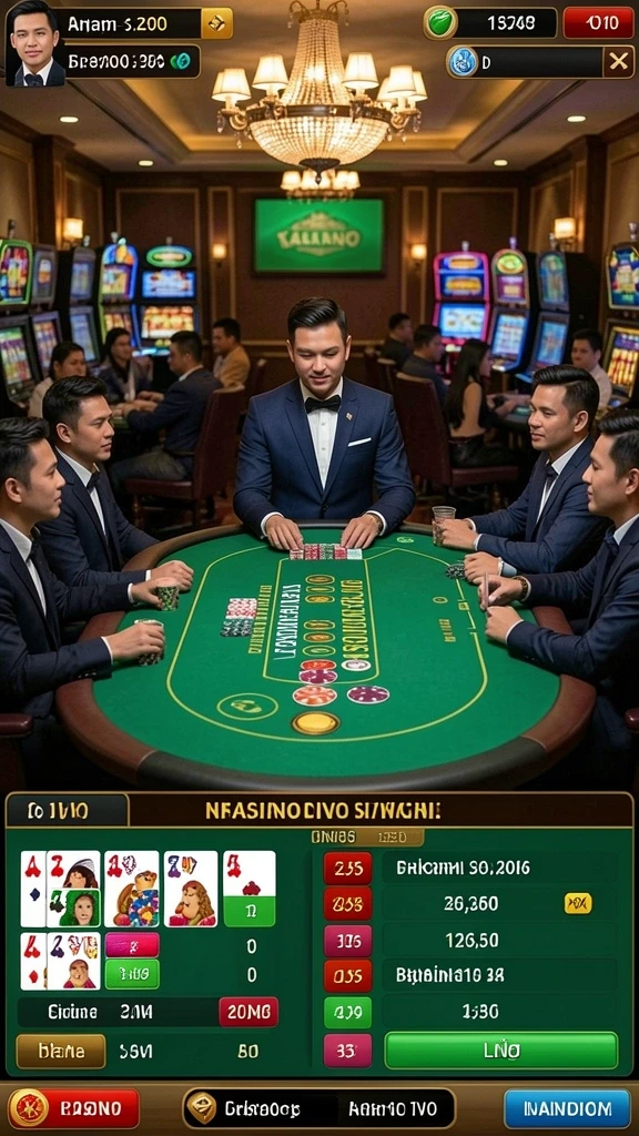 Screenshot menunjukkan berbagai pilihan permainan slot.