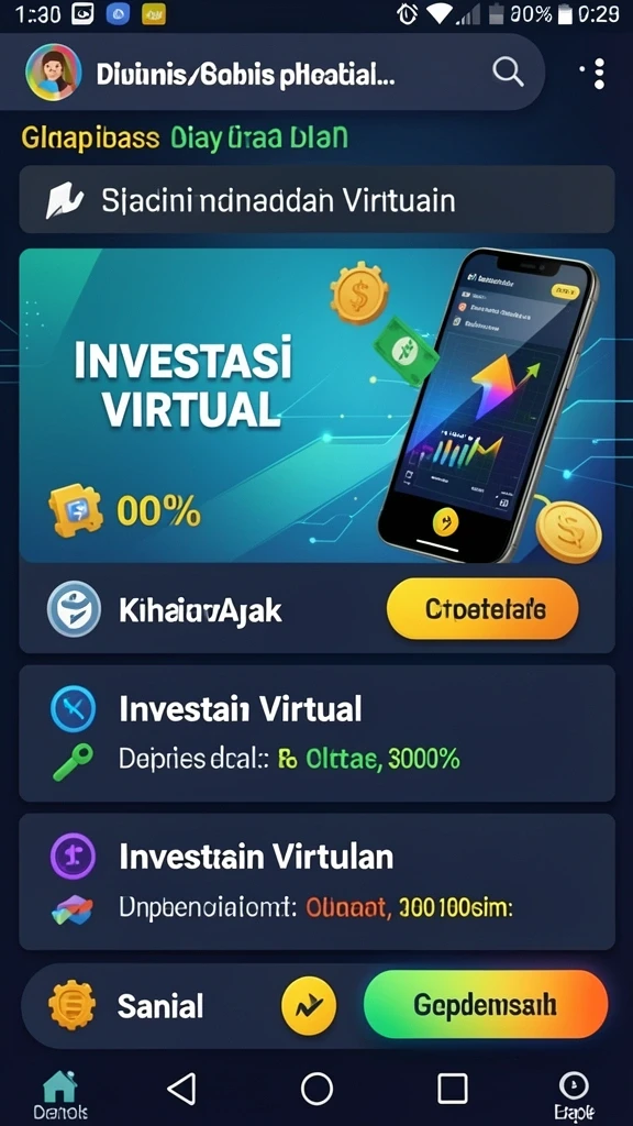 Tampilan antarmuka yang menarik dan user-friendly.
