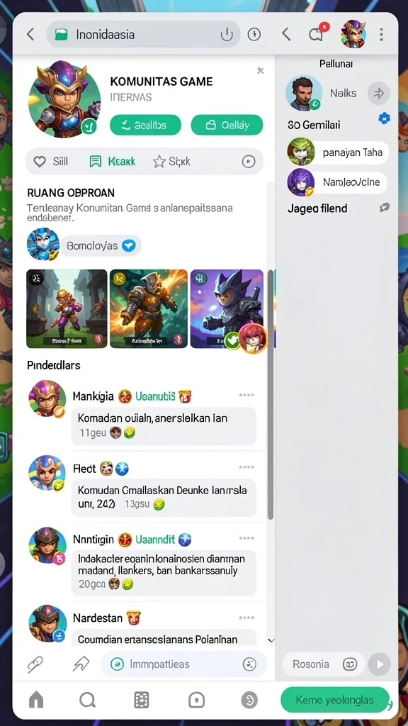 Tampilan antarmuka aplikasi yang menarik dan user-friendly.