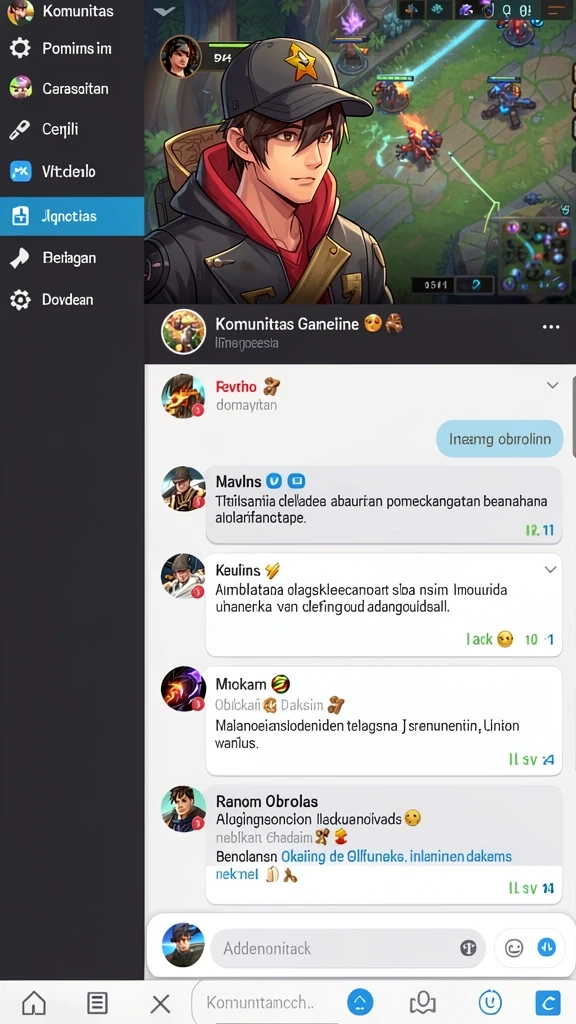 Halaman permainan dengan berbagai opsi taruhan yang tersedia.