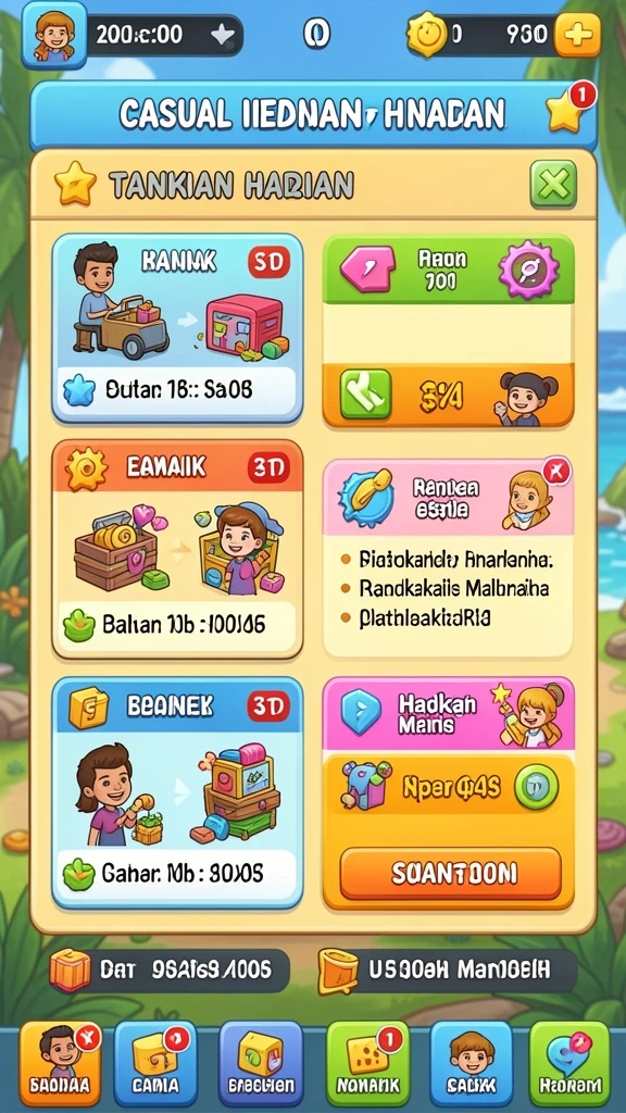 Tantangan menarik dengan berbagai level yang seru.